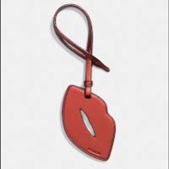 Coach Accessories - Coach red lips 👄 bag tag